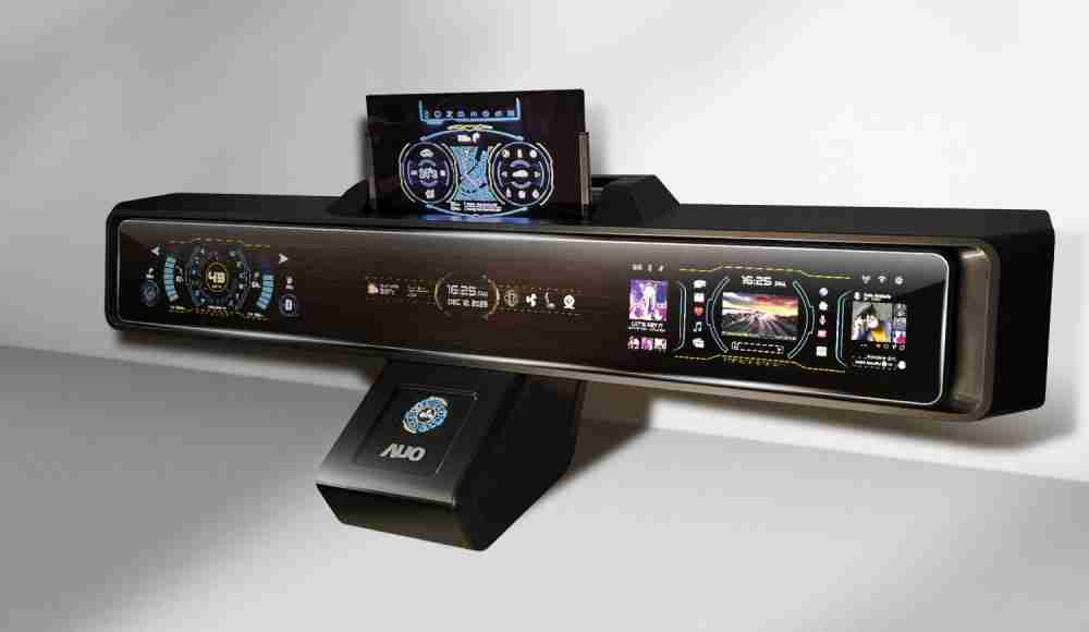 银河集团Micro LED沉浸式车舱显示方案结合 可卷式、、、可伸缩的Micro LED应用并可呈现不同的质感纹路，，，，展现人性化设计